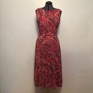Jessica Howard Sleeveless Pink Midi Dress Size 12